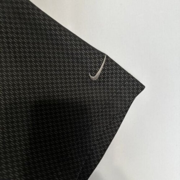 Nike Shirt Men’s Large Black Golf Polo Dri-Fit Stretch  All-Over Print EUC - Picture 3 of 7